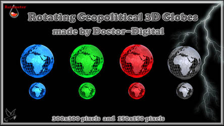 Rotating Geopolitical 3D Globes 