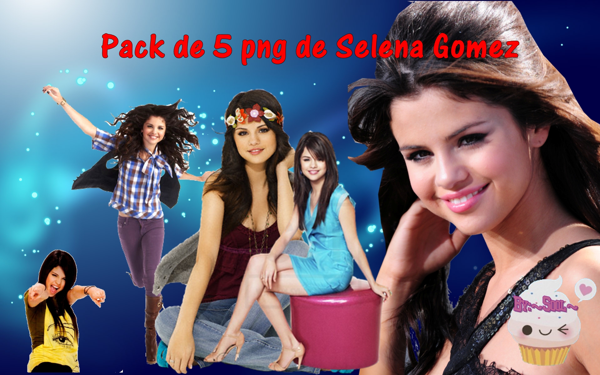 Pack de 5 png de Selena Gomez by Sool2000 on DeviantArt