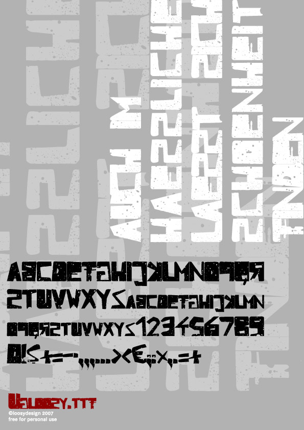 Ugloosy.ttf download