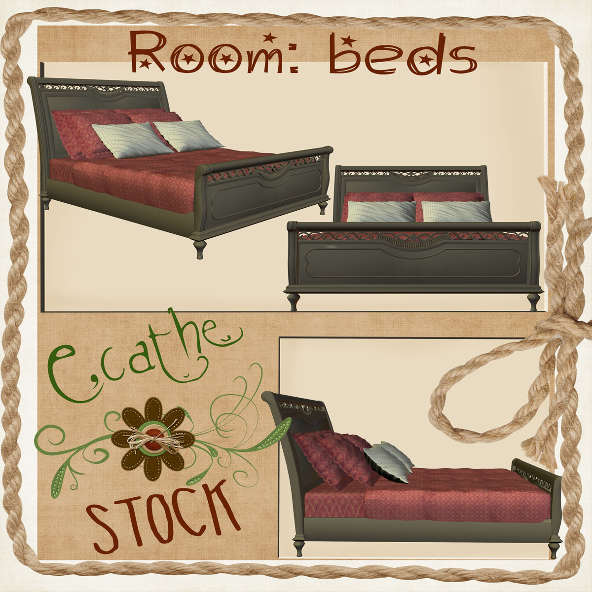 Bed stock pack 01 by Ecathe on DeviantArt