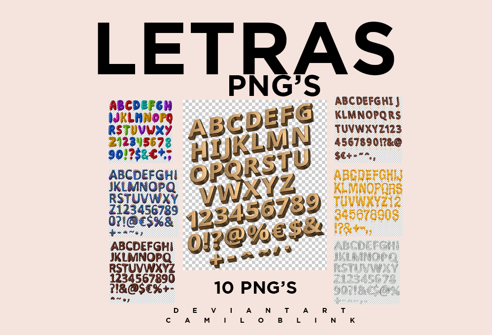 LETRAS PNG'S