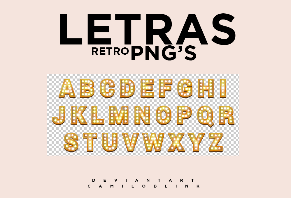 LETRAS RETRO PNG'S (RAR)