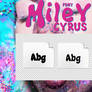 FONT MILEY CYRUS (RAR)