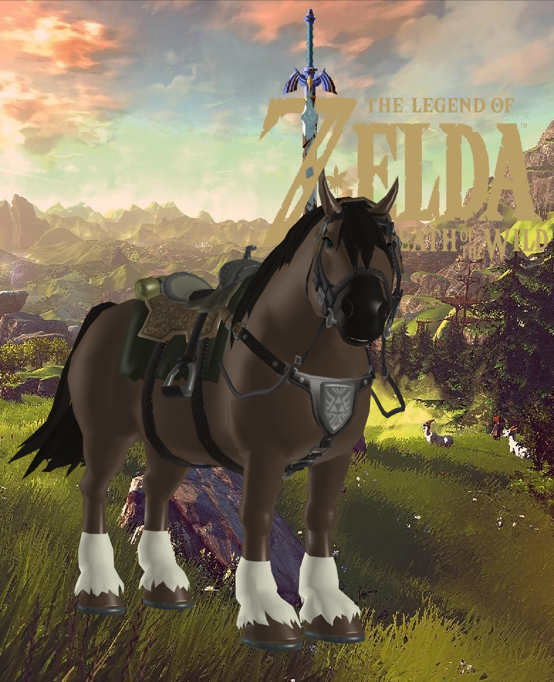 The Legend of Zelda: Breath of the Wild - Link on Horseback