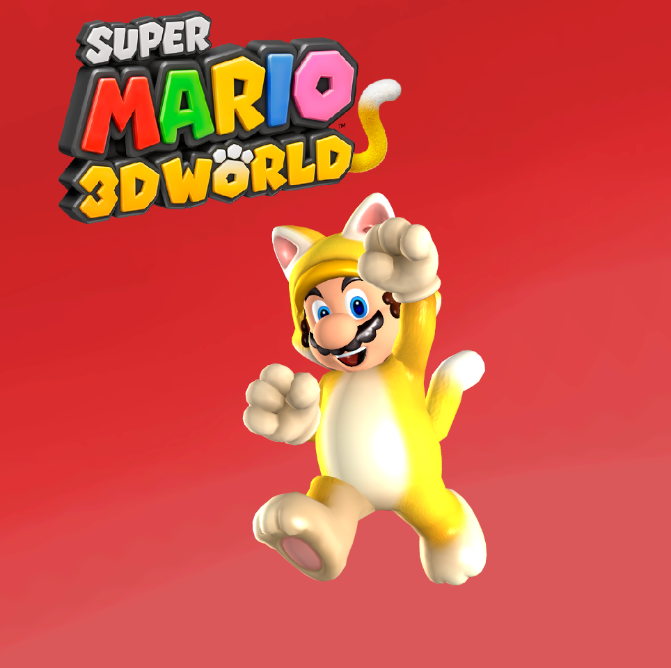 Super Mario 3D World Cat Mario Statue