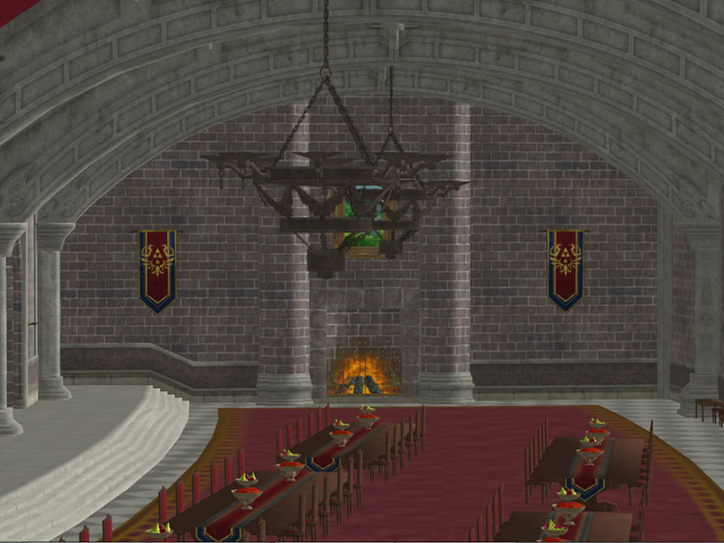Castle's Dining Room (Past) - Breath of the Wild by Hakirya on DeviantArt