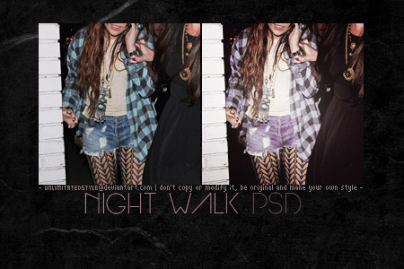 Night walk PSD.