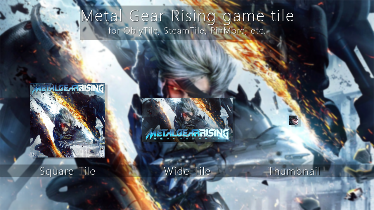 Metal Gear Rising Tile Icon by ENIGMAXG2 on DeviantArt