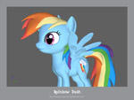 3D PDF - Rainbow Dash - pose 0