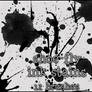 Ink splats brush set