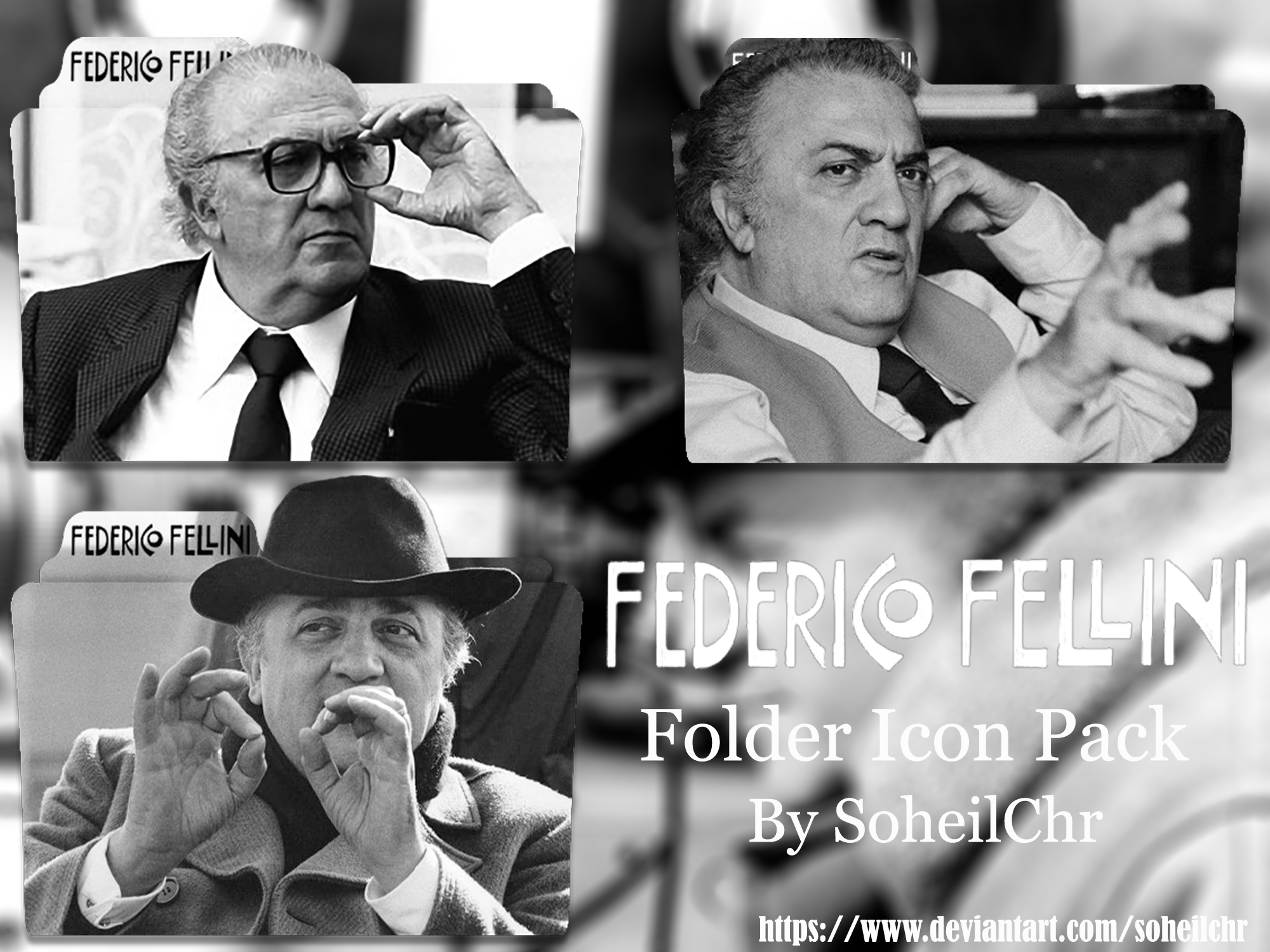 FEDERICO FELLINI Folder Icon Pack by soheilchr on DeviantArt