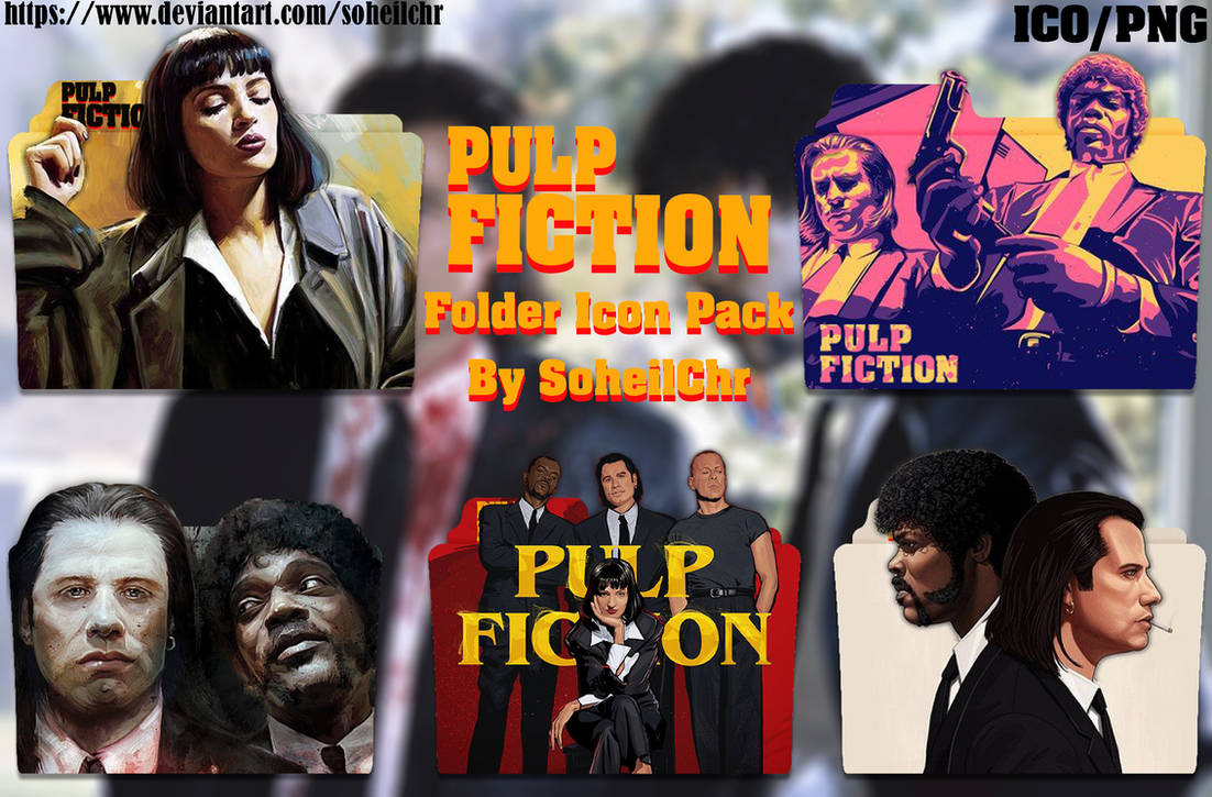 Pulp Fiction (1994) Folder Icon Pack by soheilchr on DeviantArt