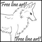 FREE LINEART - Fox