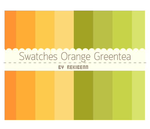 Swatches Orange Greentea