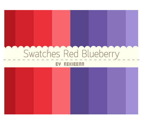 Swatches red blueberry