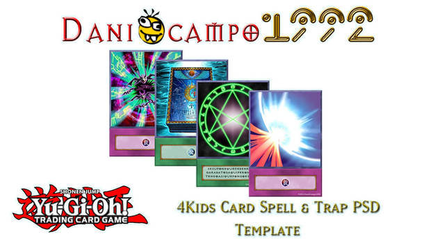 4Kids PSD Spell and Trap Template