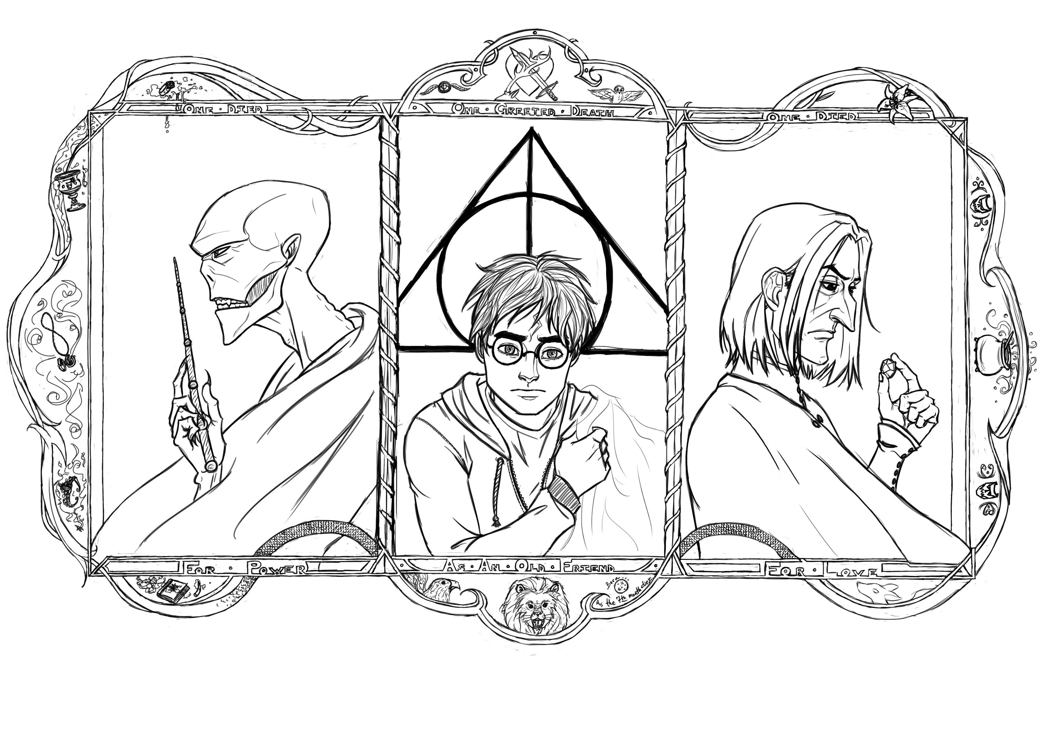 Hallows (inking - WIP)