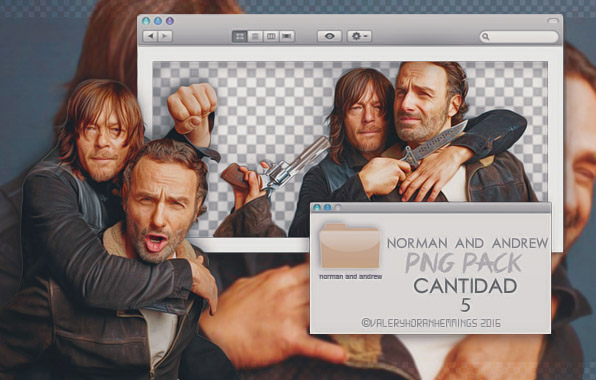 Andrew Lincoln and Norman Reedus Png Pack