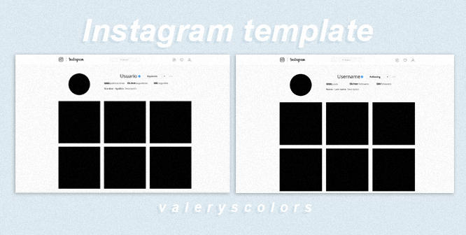 Instagram Template By Valeryscolors On Deviantart