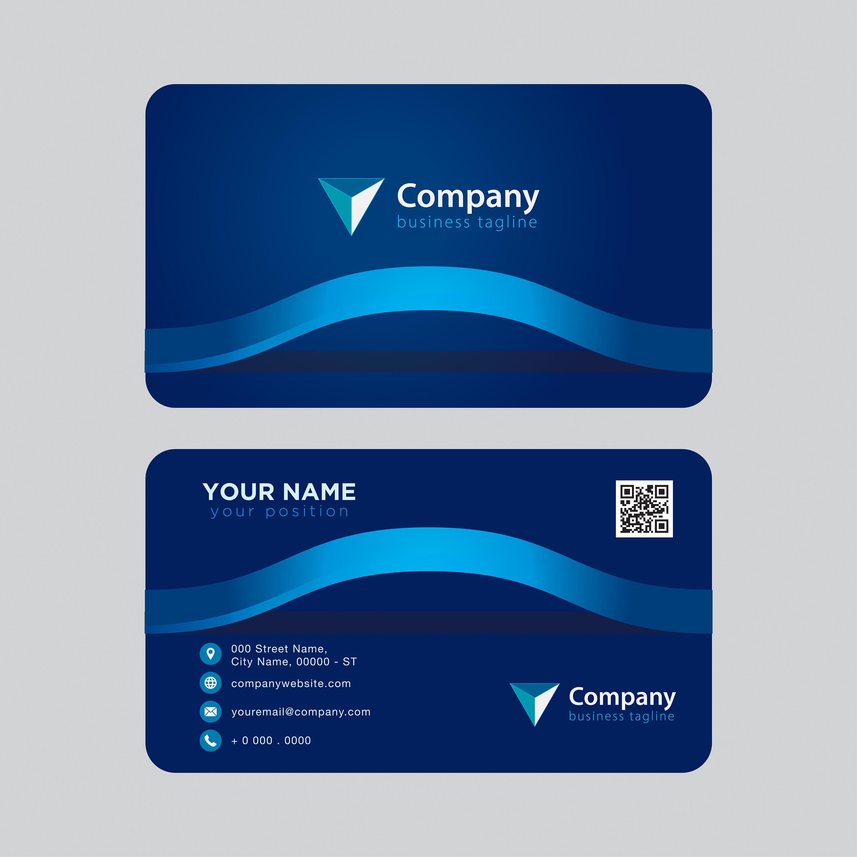 Modern Abstract Business Card for Multiple Purpose