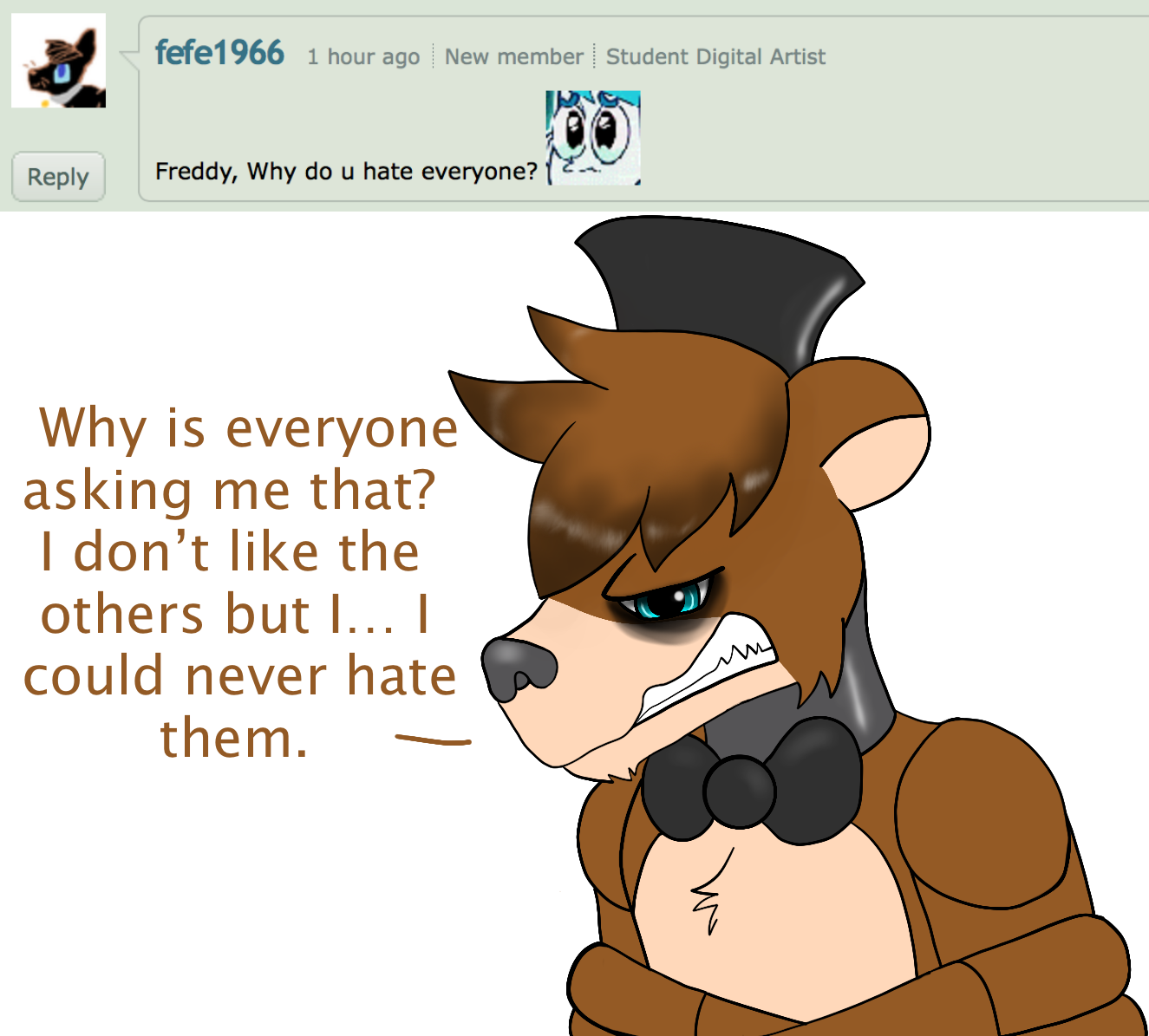 Ask the Crew Answer 36 FNaF by AskTheFazbearCrew on DeviantArt