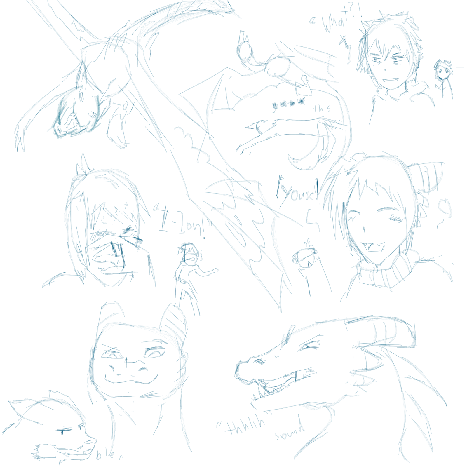 Bored Sketch dump by ShiekahTetra on DeviantArt