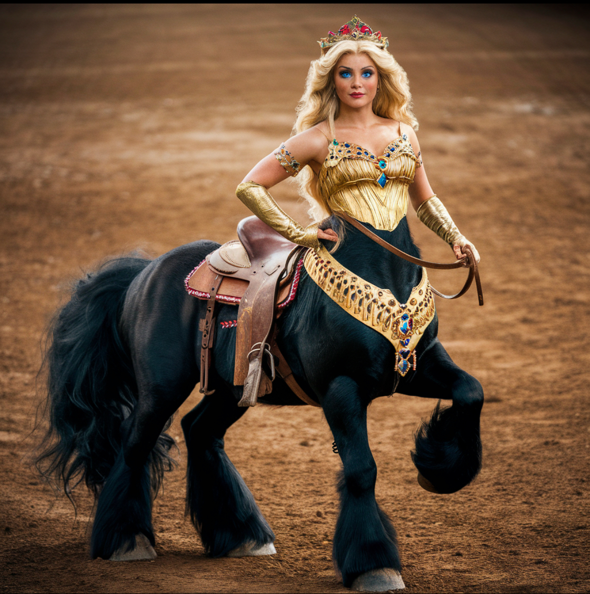 Female queen centaur at the rodeo by AndrewFish99 on DeviantArt