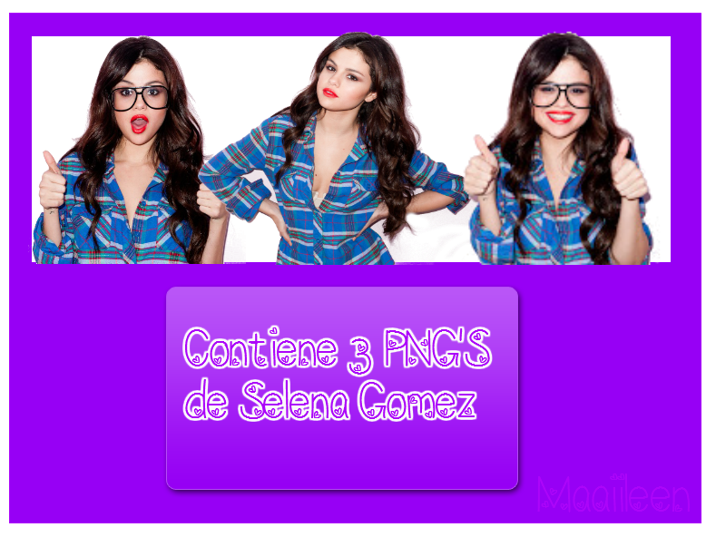 Pack de Png's de Selena Gomez..