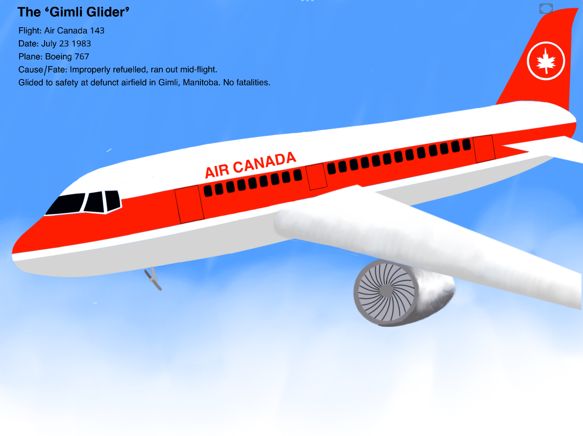 The Gimli Glider Silent Approach by TheWhiteShellMermaid on DeviantArt