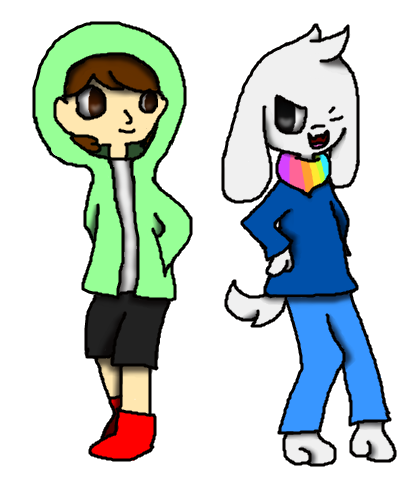 Storyshift Chara and Asriel by Cloud9Vee on DeviantArt