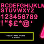 Neon Png Font by RTRQuill