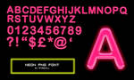 Neon Png Font by RTRQuill by RTRad