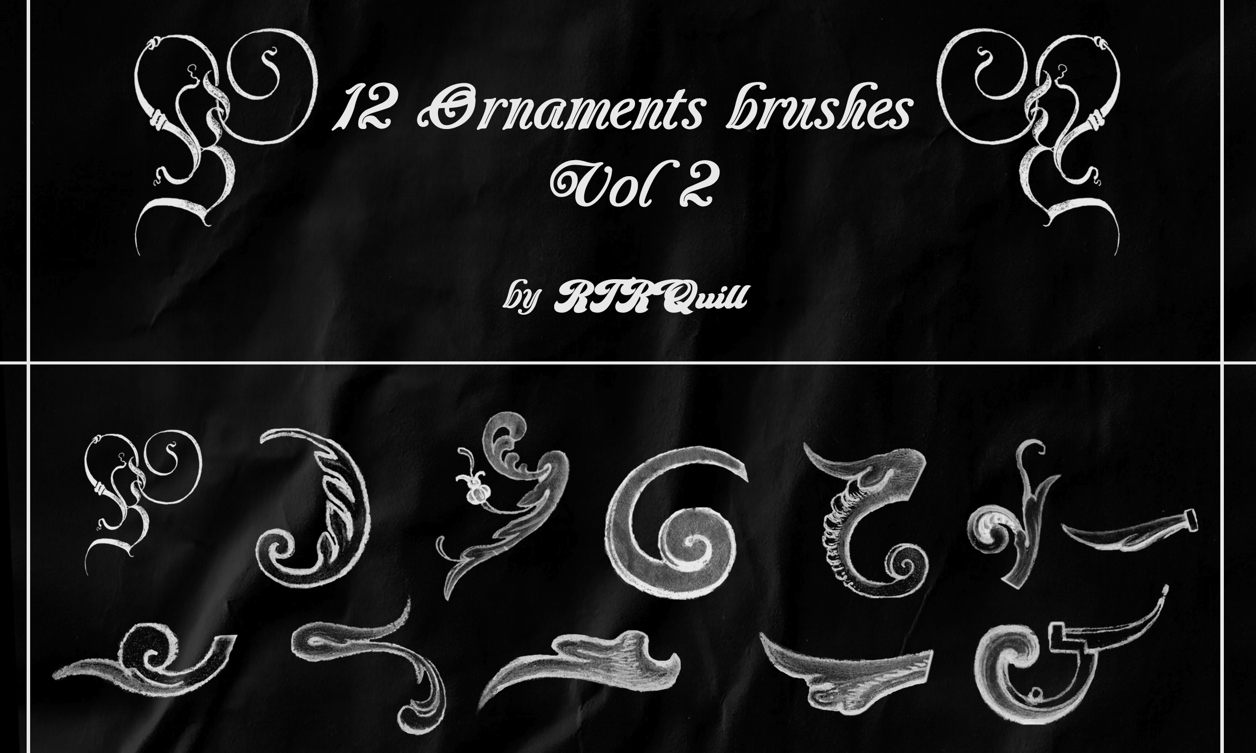 12 Ornament Brushes Vol.2 by RTRQuill