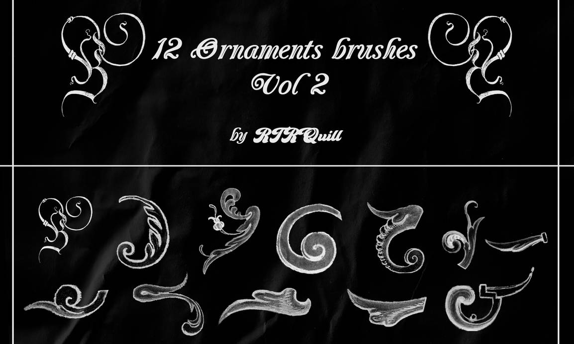 12 Ornament Brushes Vol.2 by RTRQuill by RTRad on DeviantArt