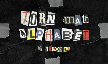 Torn mag Alphabets by RTRQuill by RTRad
