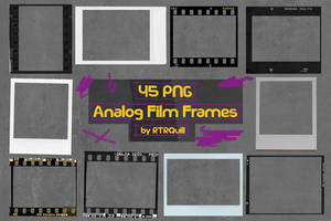 45 PNG Analog Film Frames by RTRQuill