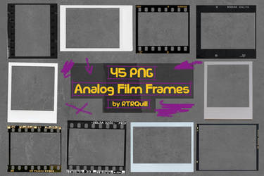 45 PNG Analog Film Frames by RTRQuill by RTRad