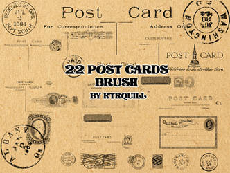 22-PostCardsBrushes-By RTRQuill by RTRad