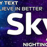 Sky Text