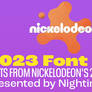Nickelodeon 2023 font pack