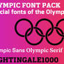 Olympic font pack