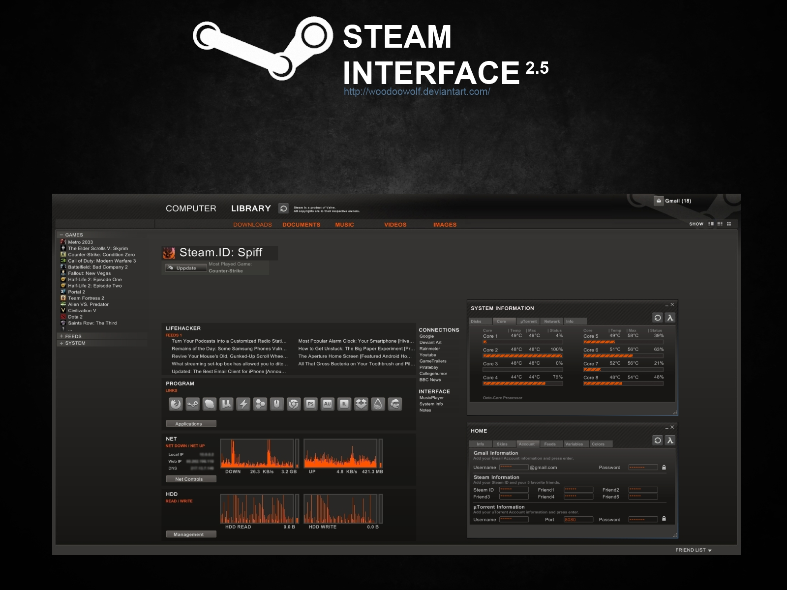 Steam Interface 2.5