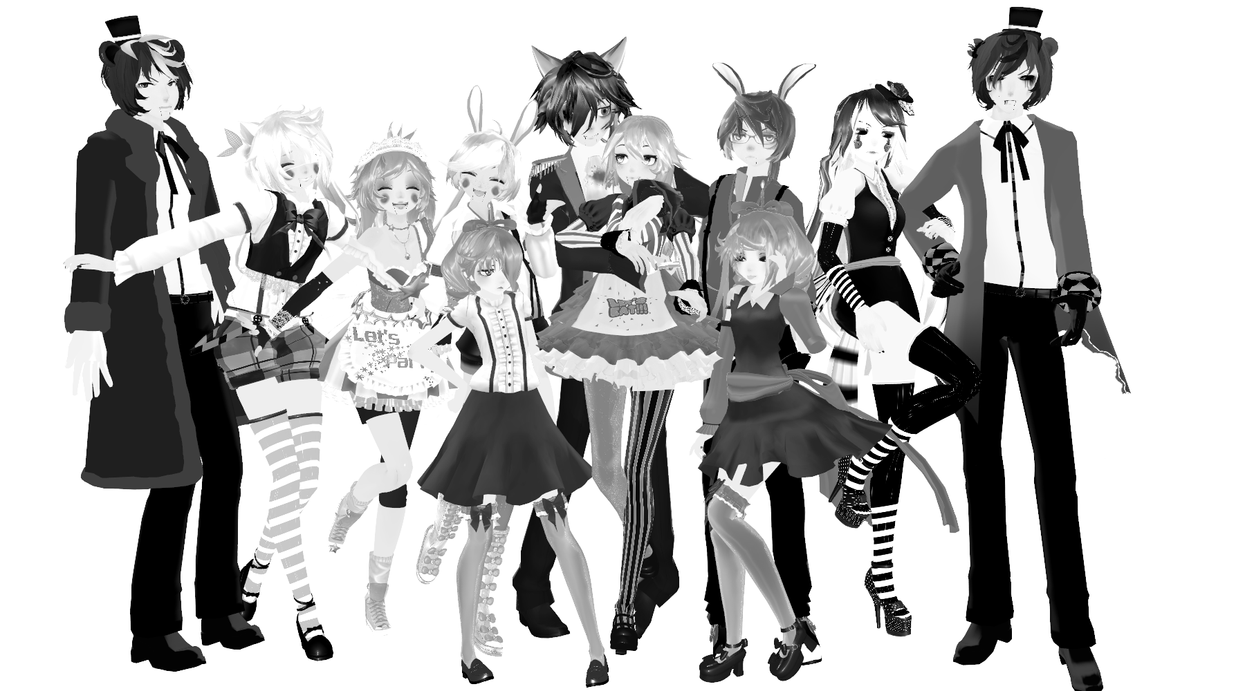 [MMD] [FNAF 1-2]THANK YOU 400WATCH!FNAF PACK NO DL