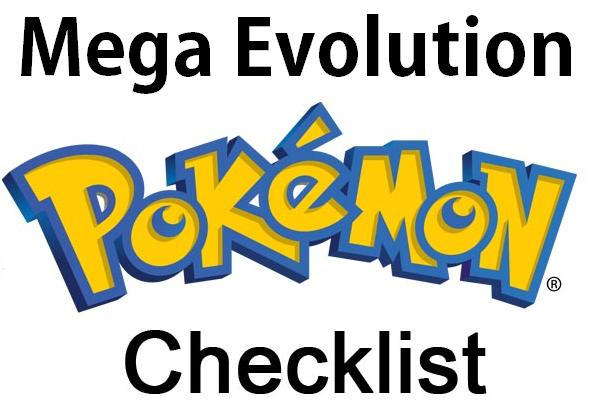 Pokemon PRINTABLE Mega Evolution Checklist by firesquiiids on DeviantArt