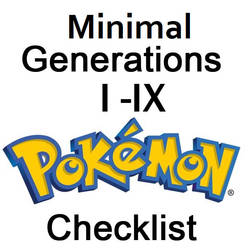 Pokemon PRINTABLE Checklist Minimalist Edition