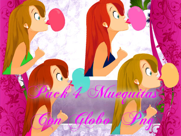 Pack Nenitas Png Con Globos