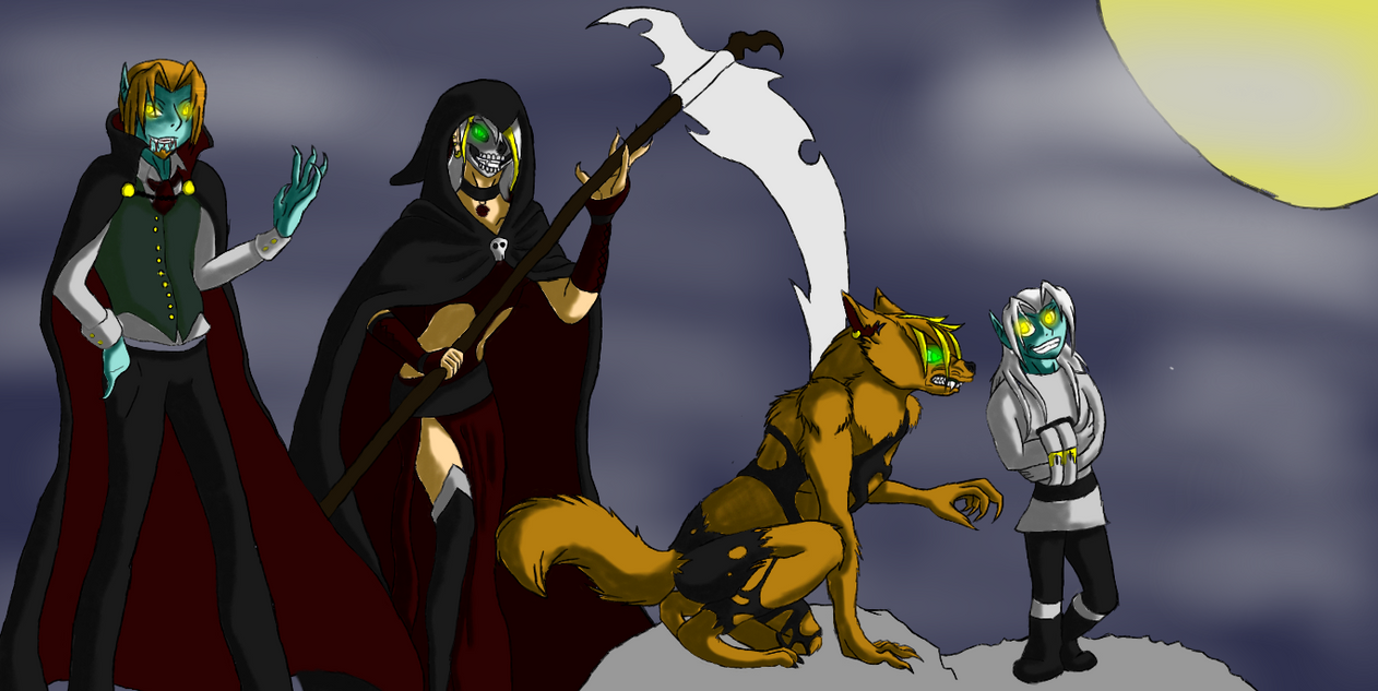 keeper family trick or treat by kyarathehedgehog on DeviantArt