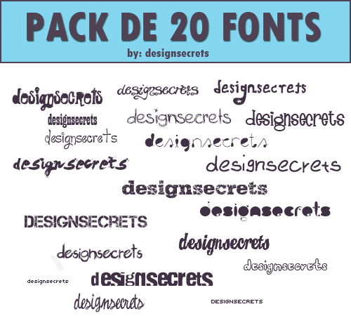 20 fonts