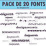 20 fonts