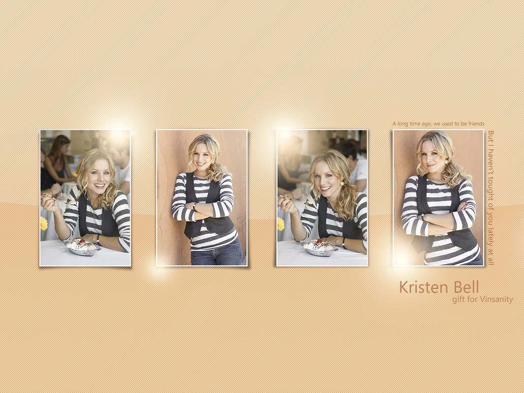 Kristen Bell - Gift by deino-erd on DeviantArt